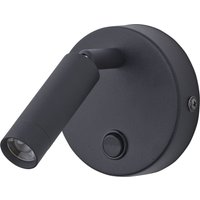 LED Aufbaustrahler rund Schwarz Leselicht Bett LED Aufbaustrahler rund Schwarz Leselicht Bett von TK Lighting