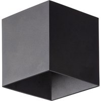 LED Außenlampe Wand Schwarz Metall IP54 3000 K Würfel von TK Lighting