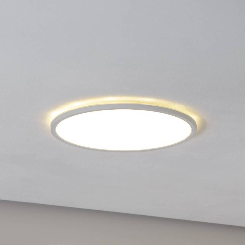 LED-Panel Aqua, Ø 40 cm, weiß, Metall/Kunststoff CCT dimmbar von TK Lighting