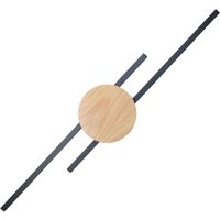 LED Wandlampe indirekt 3000 K Schwarz Natur Metall Holz Modern LED Wandlampe indirekt 3000 K Schwarz Natur Metall Holz Modern von TK Lighting