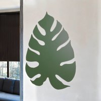 Metall Wandleuchte Grün 39 cm Blatt indirektes Licht von TK Lighting