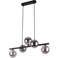 Pendelleuchte Grau Schwarz Metall Glas 5-flammig Pendelleuchte Grau Schwarz Metall Glas 5-flammig von TK Lighting