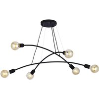 Pendelleuchte NOKO Schwarz Retro Wohnzimmer Lampe Pendelleuchte NOKO Schwarz Retro Wohnzimmer Lampe von TK Lighting