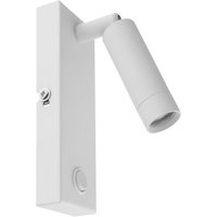 Praktischer LED Wandstrahler Weiß Leselicht Bett Praktischer LED Wandstrahler Weiß Leselicht Bett von TK Lighting