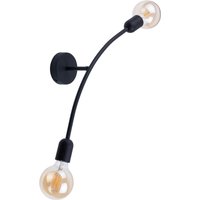 Retro Wandleuchte NOKO Schwarz Flur Treppe Lampe von TK Lighting
