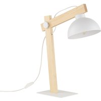 Schreibtischlampe verstellbar 52 cm Holz Metall E27 von TK Lighting