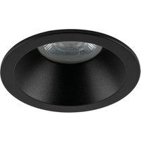 Schwarzer Einbaustrahler IP65 Metall Glas Ø8,5 cm rund von TK Lighting