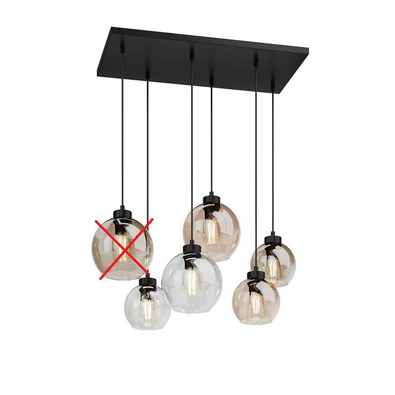 Tk Lighting Cubus 2164 Hängeleuchte Deckenlampe Pendelleuchte Siehe Text/Foto779 B-Ware von TK Lighting