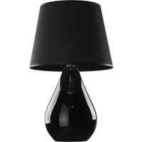 Tischleuchte Schwarz Glas Stoff 67 cm hoch Modern E27 Tischleuchte Schwarz Glas Stoff 67 cm hoch Modern E27 von TK Lighting