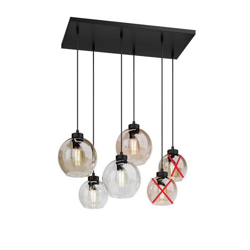 Tk Lighting Cubus 2164 Hängeleuchte Deckenlampe Pendelleuchte Siehe Text/Foto B-Ware von TK Lighting