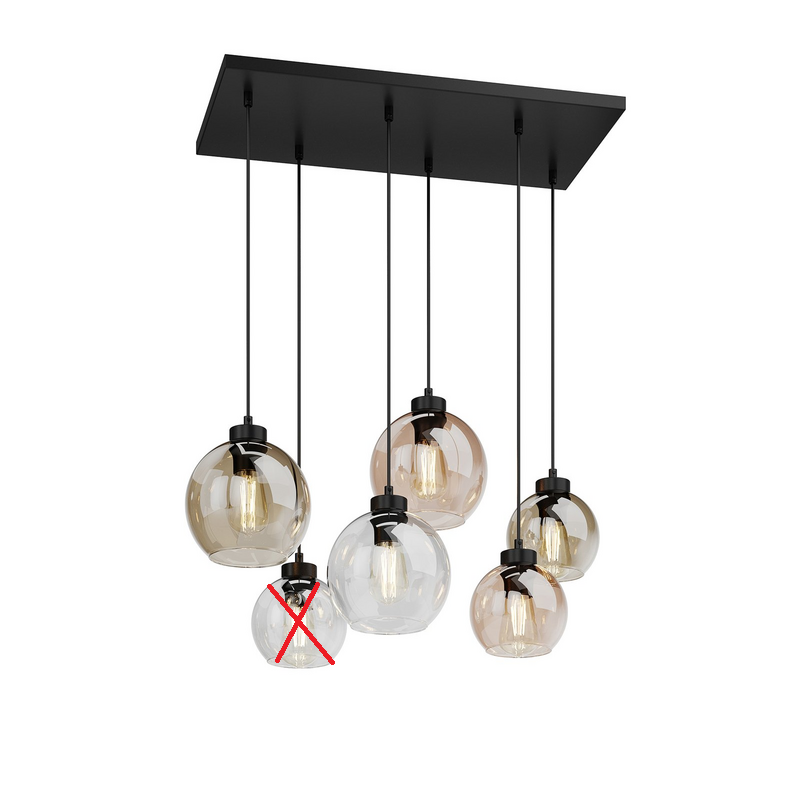Tk Lighting Cubus 2164 Hängeleuchte Deckenlampe Pendelleuchte Siehe Text/Foto B-Ware von TK Lighting