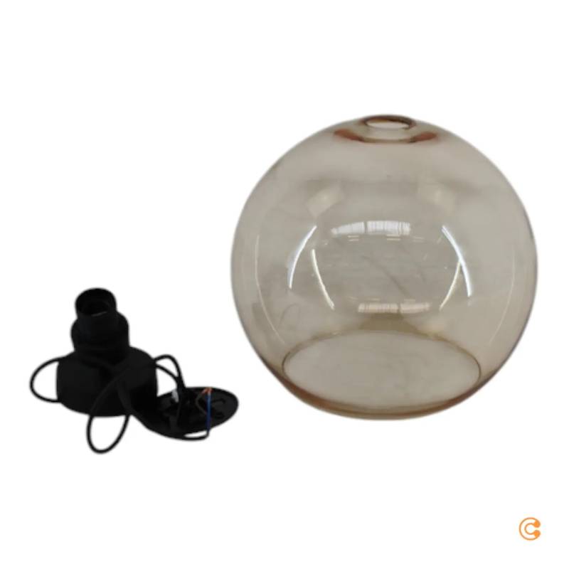 B-Ware Tk Lighting Cubus Pendelleuchte Hängelampe ø 30 Cm Schwarz Bernstein Glas E27 B-Ware Tk Lighting Cubus Pendelleuchte Hängelampe ø 30 Cm Schwarz Bernstein Glas E27 von TK Lighting