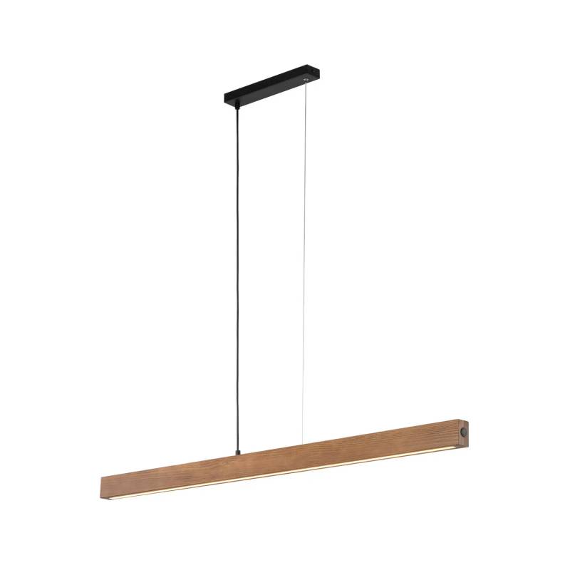 Tk Lighting Led Holzhängeleuchte Teo Hängeleuchte Led Walnuss 126 Cm Touchdimmer B-Ware von TK Lighting