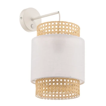 Tk Lighting Wandleuchte Boho Lampe Wandbeleuchtung Rattan Weiß Wohnraum B-Ware Tk Lighting Wandleuchte Boho Lampe Wandbeleuchtung Rattan Weiß Wohnraum B-Ware von TK Lighting