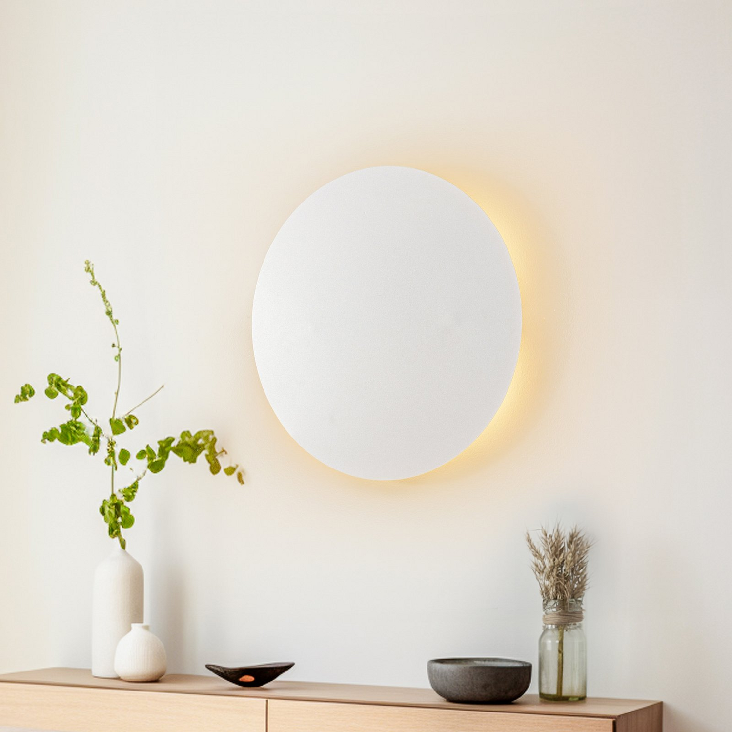 Tk Lighting Wandleuchte Lunia Wandlampe Wandlicht Leuchte Lampe New Weiß ø 40 Cm B-Ware von TK Lighting