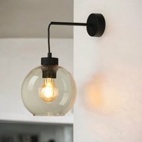 Wandleuchte KALETE Bernsteinfarben Flur Lampe E27 von TK Lighting