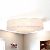 Weiße Deckenlampe Kinderzimmer WOLKI 4-flmg L62cm Weiße Deckenlampe Kinderzimmer WOLKI 4-flmg L62cm von TK Lighting