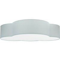 Wolkenlampe Kinderzimmer Grau Stoff 62 cm lang 4x E27 von TK Lighting