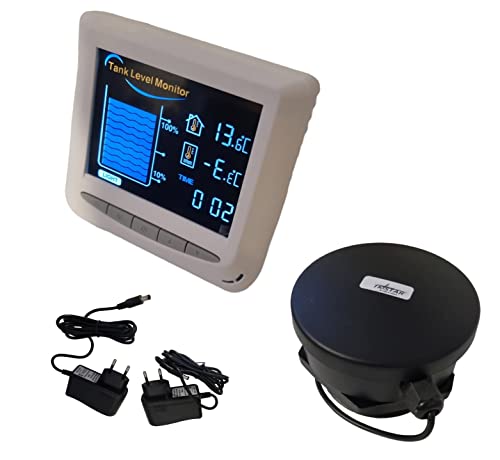 Digitaler Funk Füllstands-Anzeige Ultraschall Wasserstand-Sensor für Heiz-Öltank Wassertank Tank Zisterne 100m Reichweite mit Display Digitaler Funk Füllstands-Anzeige Ultraschall Wasserstand-Sensor für Heiz-Öltank Wassertank Tank Zisterne 100m Reichweite mit Display von TKSTAR