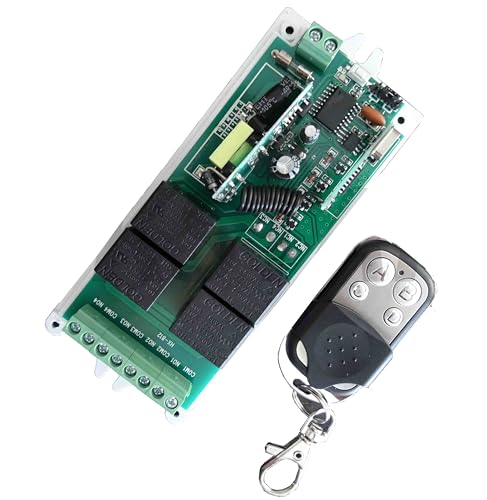 TK STAR 230V 4 Kanal 433Mhz Funk Empfänger Schalter Garagentor Handsender potentialfrei paßt zu Garagentorantrieb Tasteranschluss Hörmann, Novoferm, Normstahl, Liftmaster TK STAR 230V 4 Kanal 433Mhz Funk Empfänger Schalter Garagentor Handsender potentialfrei paßt zu Garagentorantrieb Tasteranschluss Hörmann, Novoferm, Normstahl, Liftmaster von TKSTAR