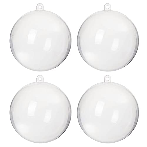 Christbaumkugel zum Befüllen Acryl-Kugeln 4 Stück Ø 16 cm von TK28MN