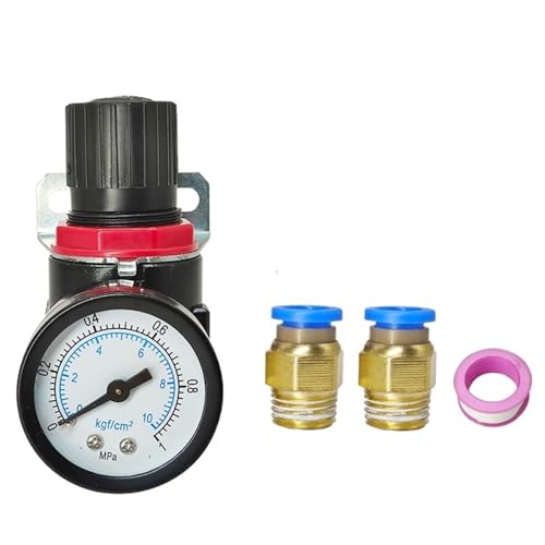 1 STÜCKE AR2000 1/4 "Gewinde 4 MM 6 MM 8 MM 10 MM 12 MM Anschluss Pneumatischer Luftkompressor Druckregler Reduzierung Ventil Armaturen(AR2000 w PC10mm) von TKADXPJE