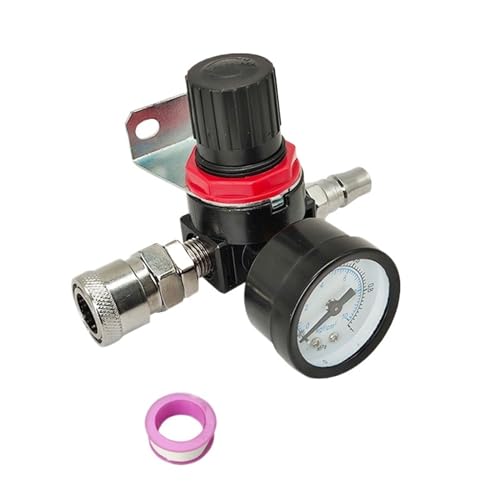 1 STÜCKE AR2000 1/4 "Gewinde 4 MM 6 MM 8 MM 10 MM 12 MM Anschluss Pneumatischer Luftkompressor Druckregler Reduzierung Ventil Armaturen(AR2000 w SM20) von TKADXPJE