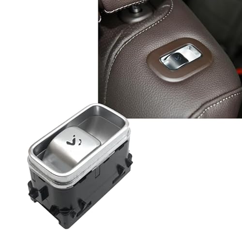 TKDCKF 1 PCS 1679053402 Auto-Sitzschalterknopf Sitzschalter der zweiten Reihe Schwarz & Silber/Passend for Mercedes-Benz GLE GLS W167 2020-2024 von TKDCKF