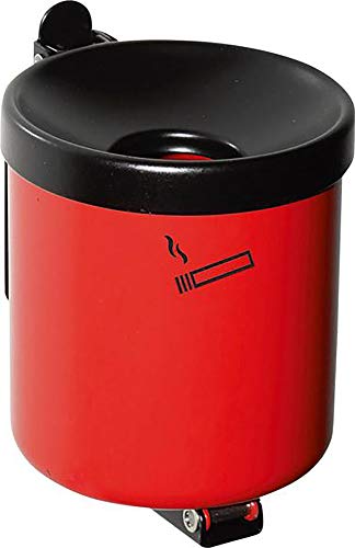 TKG 350021 Sicherheits-Wandascher mit Kippvorrichtung ø 90 mm Höhe 100 mm rot von Certeo