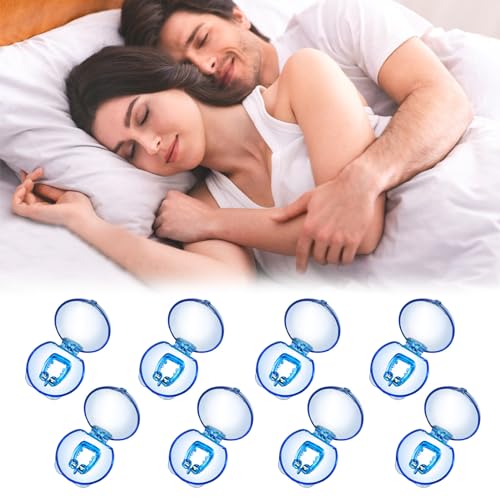 TKGEOUE Anti Schnarch,8 Pcs Schnarchstopper,Schnarchen Anti,Schnarch Magnet,NasenClip Wiederverwendbares,Schnarchen Stopper Gegen Schnarchen,für MäNner Und Frauen für Ruhigen Schlaf TKGEOUE Anti Schnarch,8 Pcs Schnarchstopper,Schnarchen Anti,Schnarch Magnet,NasenClip Wiederverwendbares,Schnarchen Stopper Gegen Schnarchen,für MäNner Und Frauen für Ruhigen Schlaf von TKGEOUE