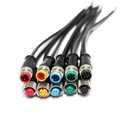 5/20PCS M9 2 3 4 5 6 Pin Elektrische Fahrrad Butt Joint wasserdicht weiblich männlich stecker Verdrahtung Roller Brems Kabel 20CM(Male,20 PCS_3P) von TKGMGTN