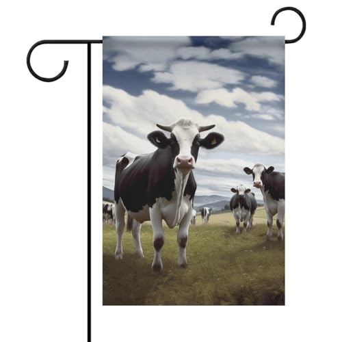 Bauernhof Kuh Bilder Frühling Sommer Gartenflaggen 30,5 x 45,7 cm doppelseitig für den Außenbereich, saisonale Außenflaggen & Banner für Terrasse, Hof, Deck, Veranda, Garten, Terrasse, Balkon, Rasen Bauernhof Kuh Bilder Frühling Sommer Gartenflaggen 30,5 x 45,7 cm doppelseitig für den Außenbereich, saisonale Außenflaggen & Banner für Terrasse, Hof, Deck, Veranda, Garten, Terrasse, Balkon, Rasen von TKJMCSW