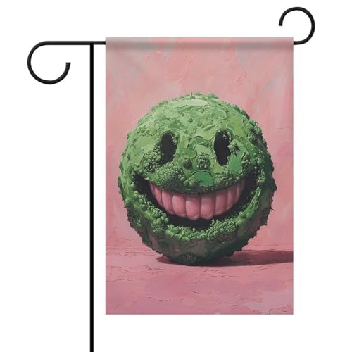 Grünes Smiley-Gesicht Frühling Sommer Gartenflaggen 30,5 x 45,7 cm doppelseitig für den Außenbereich, saisonale Außenflaggen und Banner für Terrasse, Hof, Deck, Veranda, Garten, Terrasse, Balkon Grünes Smiley-Gesicht Frühling Sommer Gartenflaggen 30,5 x 45,7 cm doppelseitig für den Außenbereich, saisonale Außenflaggen und Banner für Terrasse, Hof, Deck, Veranda, Garten, Terrasse, Balkon von TKJMCSW