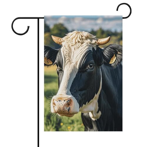 Milch Kuh Frühling Sommer Gartenflaggen 30,5 x 45,7 cm doppelseitig für den Außenbereich, saisonale Außenflaggen und Banner für Terrasse, Hof, Deck, Veranda, Garten, Terrasse, Balkon, Rasen Milch Kuh Frühling Sommer Gartenflaggen 30,5 x 45,7 cm doppelseitig für den Außenbereich, saisonale Außenflaggen und Banner für Terrasse, Hof, Deck, Veranda, Garten, Terrasse, Balkon, Rasen von TKJMCSW