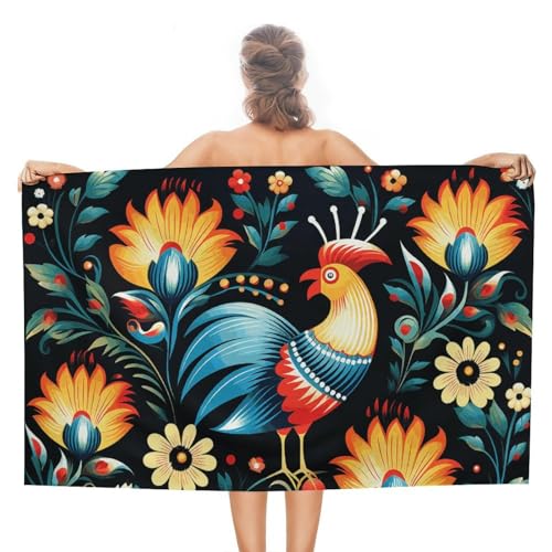 TKJMCSW Strandtuch mit polnischem Volkskunst-Muster, Pool-Handtücher, übergroß, schnell trocknend, Mikrofaser, sandfrei, saugfähig, leicht, personalisierbar, türkisches Strandtuch für Erwachsene TKJMCSW Strandtuch mit polnischem Volkskunst-Muster, Pool-Handtücher, übergroß, schnell trocknend, Mikrofaser, sandfrei, saugfähig, leicht, personalisierbar, türkisches Strandtuch für Erwachsene von TKJMCSW
