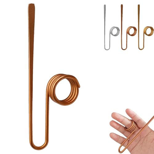Copper Book Holder Ring, Book Holder Ring Bookmark, Bookmark Metal Thumb, for Book Lovers Reading Women, Men, Light Weight Book Openers Tool (Rose Gold) von TKNIBEEN