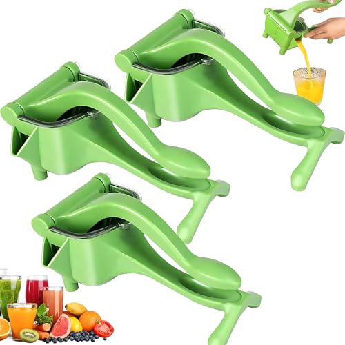 Cubiccredit Manual Juice Squeezer, 2025 New Heavy Duty Juice Squeezer Handheld, Versatile Fruit Squeezer, Comfortable Ergonomic Grip for Efficient, Easy to Carrys (3pcs) von TKNIBEEN