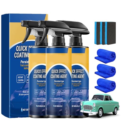 Limplex Car Polish, Limplex Coating Spray, Quick Effect Coating Agent for Car, Advanced Car Quick-Acting Coating Agent Spray, Easy to Use and Clea, for All Car Models (3pcs) von TKNIBEEN