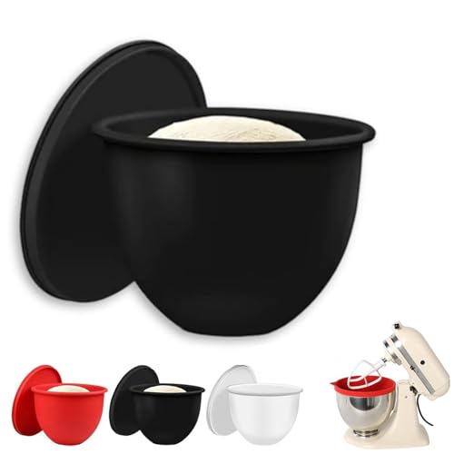 Mixaid Silicone Liners for Kitchenaid Tilt-Head 5 Qt Mixers, Silicone Liners for Kitchenaid Mixer, Mixer Attachments & Accessories-Replacement Mixer Bowls No Longer Needed, for Bakings (Black) von TKNIBEEN