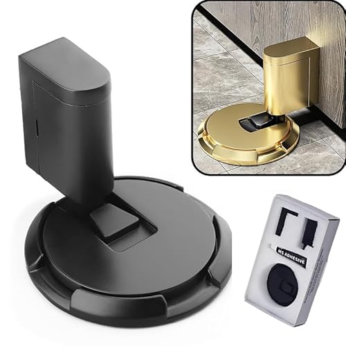 Pleasantk Door Wedge Stopper, Punch Free Invisible Door Stopper, Mechanical Door Stopper with Adjustable Height, Silent & Windproof Mechanical Floor Doorstopper for Home Offices (B) von TKNIBEEN