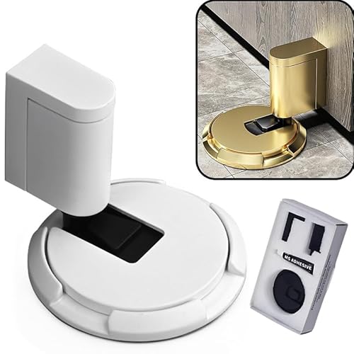 Pleasantk Door Wedge Stopper, Punch Free Invisible Door Stopper, Mechanical Door Stopper with Adjustable Height, Silent & Windproof Mechanical Floor Doorstopper for Home Offices (F) von TKNIBEEN