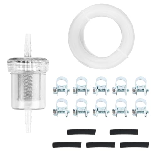 TKSE Benzinschlauch Kit, Kraftstoff Standrohr Set, Kraftstofftank Sender Standrohr Pick Up Kraftstoffrohr mit 1 Ölfilter 10 Schlauchschelle 5 Verbindungsrohr, für Eberspacher Webasto Heizsysteme TKSE Benzinschlauch Kit, Kraftstoff Standrohr Set, Kraftstofftank Sender Standrohr Pick Up Kraftstoffrohr mit 1 Ölfilter 10 Schlauchschelle 5 Verbindungsrohr, für Eberspacher Webasto Heizsysteme von TKSE