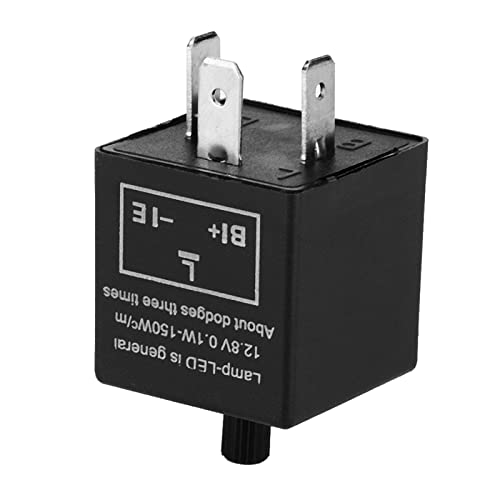 TKSE Blinker -Relais -LED -Lichtrelais, 12 -V -3 -Pin -Einstellbares LED Light Blinker -Blinker -Relais Fix für die Blinkeransiedlung TKSE Blinker -Relais -LED -Lichtrelais, 12 -V -3 -Pin -Einstellbares LED Light Blinker -Blinker -Relais Fix für die Blinkeransiedlung von TKSE