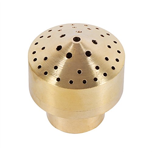 TKSE Fontänendüsenköpfe, 1/4''1/2''3/4''1''3/2''2'' Messingsäule Feuerwerk Wasserfontäne Düse Sprinkler Sprühkopf für Gartenteich, Pool(1/2'') von TKSE