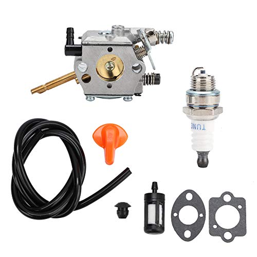 TKSE Vergaser Kit, Vergaser Kit Ölleitung Zündkerze Ersatz Passend für STIHL FS48 FS52 FS62 FS66 FS81 FS86 FS88 FS106 Kettensäge von TKSE