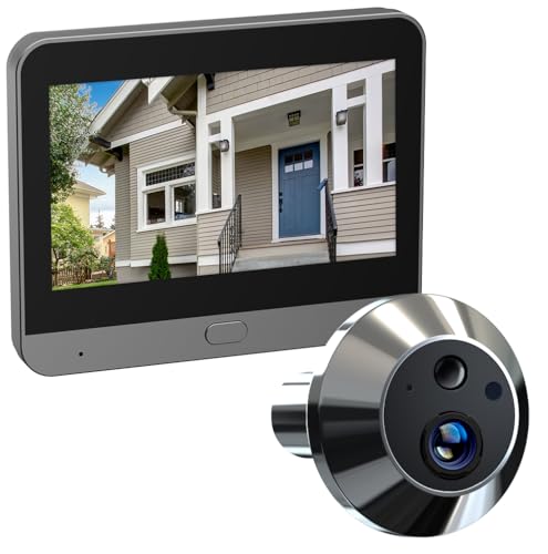 TKSTAR Türspion Überwachungs-Kamera Funk WLAN WiFi Handyübertragung mit APP Handy Aufzeichnung + Bewegungsmelder Nachtsicht mit 5000mAh Akku + 4.3" Display Monitor TKSTAR Türspion Überwachungs-Kamera Funk WLAN WiFi Handyübertragung mit APP Handy Aufzeichnung + Bewegungsmelder Nachtsicht mit 5000mAh Akku + 4.3" Display Monitor von TKSTAR