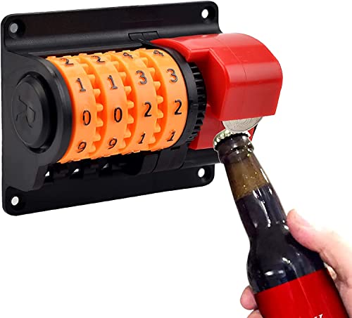 TKTTBD Flaschenöffner Wandmontage-bierzähler Flaschenöffner,bieröffner Mit Zähler,Neuheit Beer Opener Mit Präzisen Zahlen Rekord,für Bars, Party, Kabine, Küche, Geschenke Für Männer & Bierliebhaber von TKTTBD