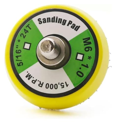 TKUONE 1/2/3 Inch Sanding Disc Sander Backing Pad for Air Polisher Hook & Loop Back Plate Abrasive Grinding Tool M6 & 5/16 * 24T TKUONE 1/2/3 Inch Sanding Disc Sander Backing Pad for Air Polisher Hook & Loop Back Plate Abrasive Grinding Tool M6 & 5/16 * 24T von TKUONE