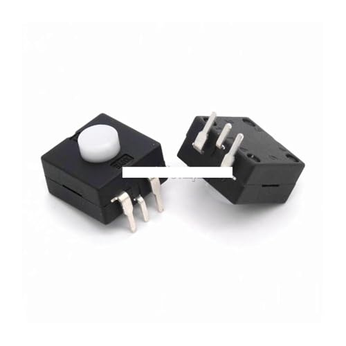 TKUONE 10PCS Taschenlampe Schalter YY-1212-213YB Push Button Switch ON-ON-OFF von TKUONE