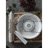 Geschenkset Kerzenteller Raysin Geburtstag, Herzensmensch, Geschenkboxmitbringsel von TKWelt